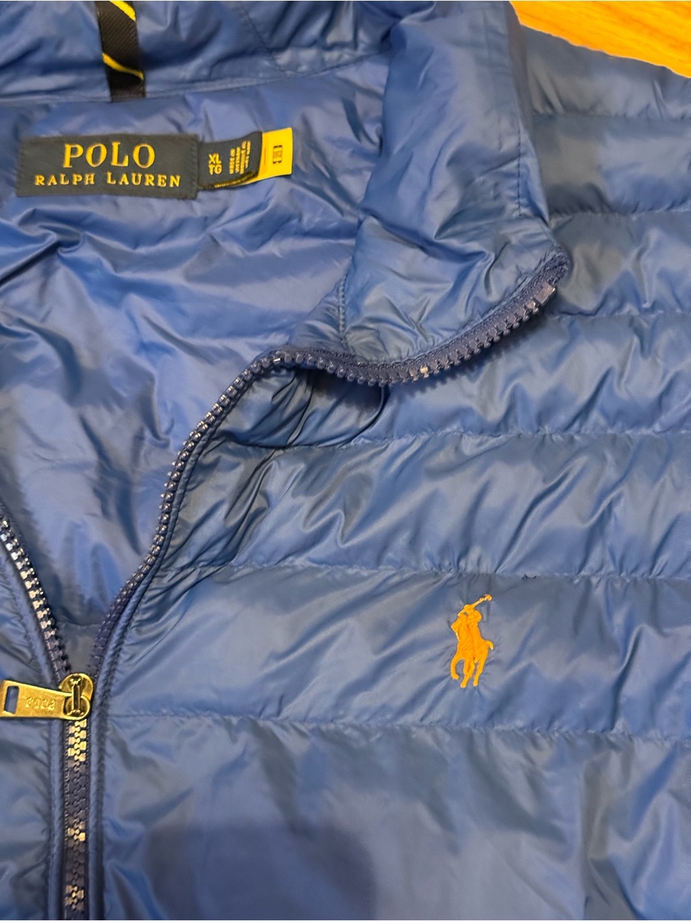 Polo by Ralph Lauren Electric Blue Quilted Puffer Jacket